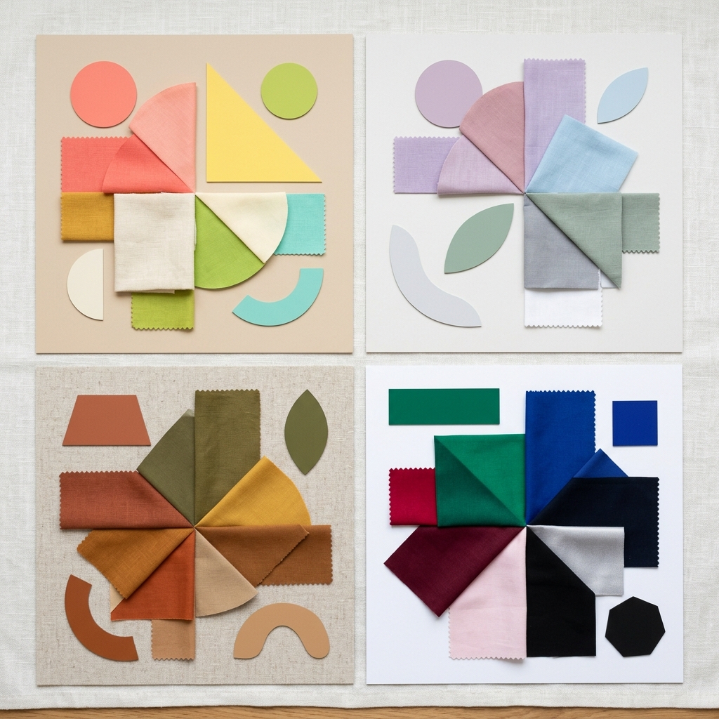 Palety kolorystyczne - cztery pory roku